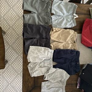 Lot of 7 pairs of boys size 4t shorts. EUC.